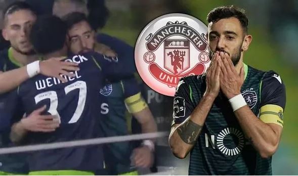 Man Utd transfer target Bruno Fernandes looks emotional after scoring late Sporting goal - Bóng Đá