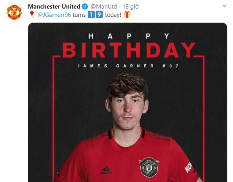 Manchester United: Fans react to Red Devils academy graduate James Garner’s birthday message - Bóng Đá