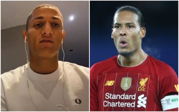 Richarlison claims Virgil van Dijk is not the world’s best defender ahead of Everton vs Liverpool - Bóng Đá