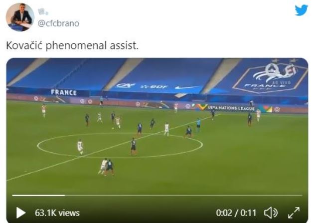 Chelsea fans rave about Mateo Kovacic performance for Croatia - Bóng Đá