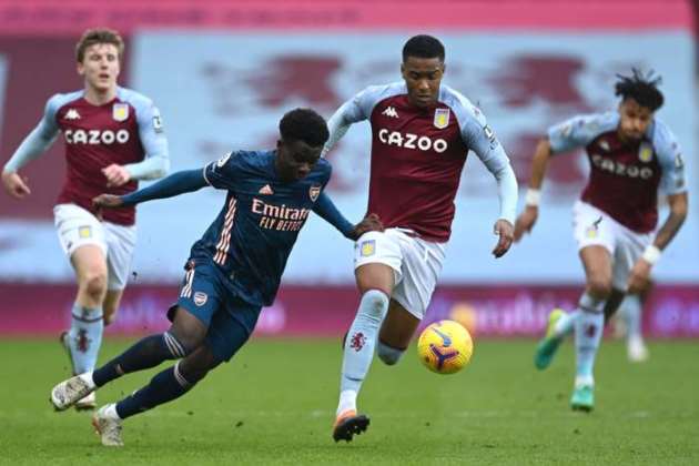 Arsenal gây thất vọng trước Aston Villa.