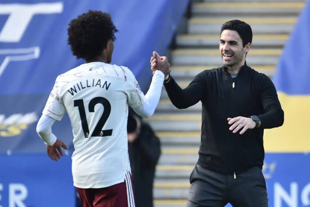 Mikel Arteta impressed with Willian’s contribution after Arsenal’s win vs Leicester City - Bóng Đá