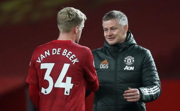 Van de Beek không có nhiều cơ hội thể hiện tại Man Utd.