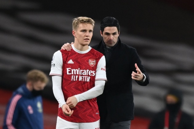 Mikel Arteta says Martin Odegaard can be leader in young Arsenal squad - Bóng Đá