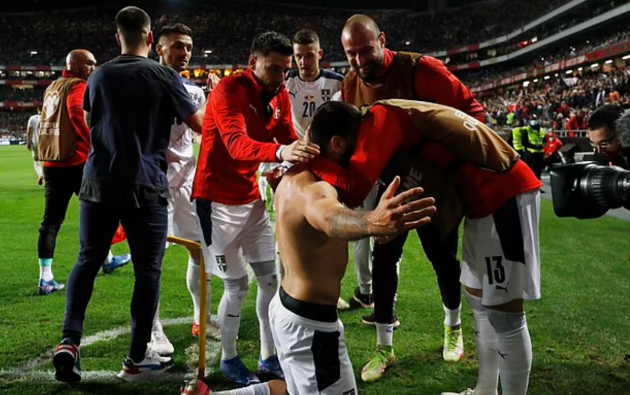 Ronaldo đau đớn nhìn Serbia giành tấm vé dự World Cup 2022 - Bóng Đá