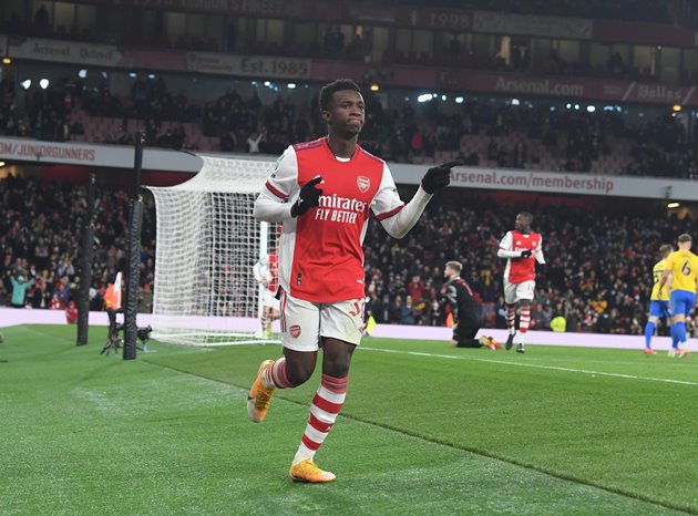 Eddie Nketiah 'He's not really convinced': Sky Sports pundit thinks one Arsenal player still hasn't won Arteta over - Bóng Đá