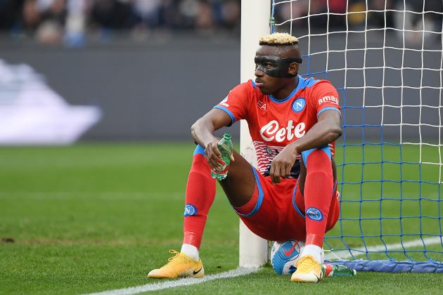 Victor Osimhen's agent has insisted he is happy at Napoli amid Manchester United links - Bóng Đá