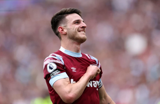 Declan Rice to make it clear he has a preference between Arsenal and Manchester United transfer - Bóng Đá
