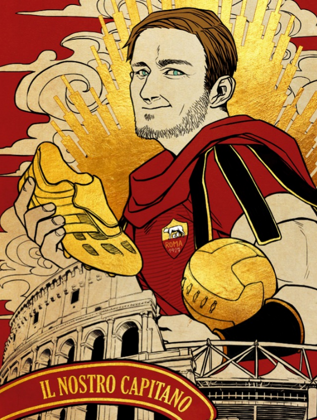 50 'cống phẩm' tuyệt vời CĐV dành tặng Totti (Phần 3) - Bóng Đá