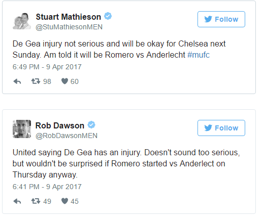 De Gea bất ngờ chấn thương trước trận Sunderland - Bóng Đá