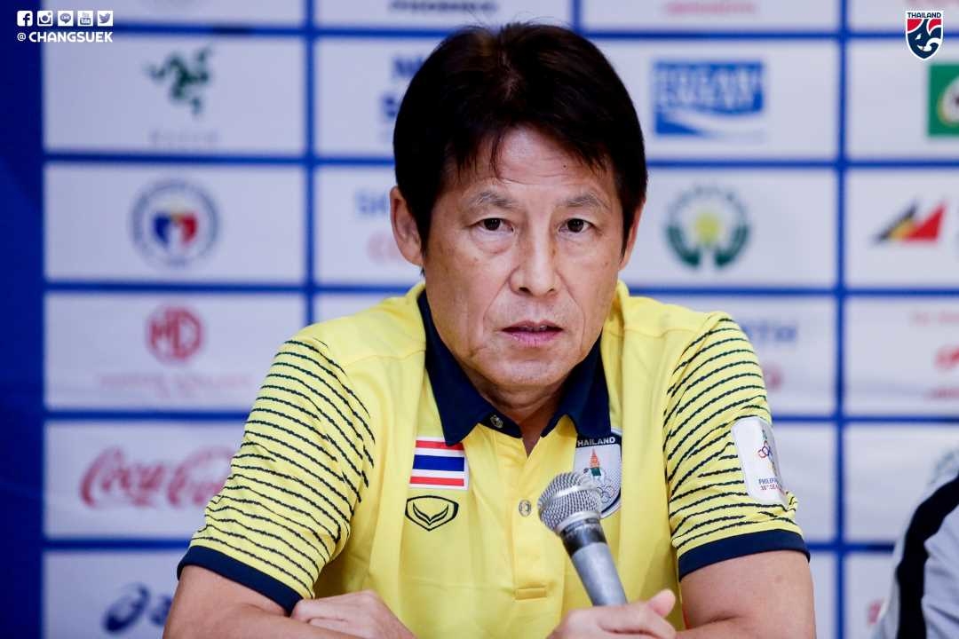 Nishino joins the press conference for readiness before the competition Men's SEA Games - Bóng Đá
