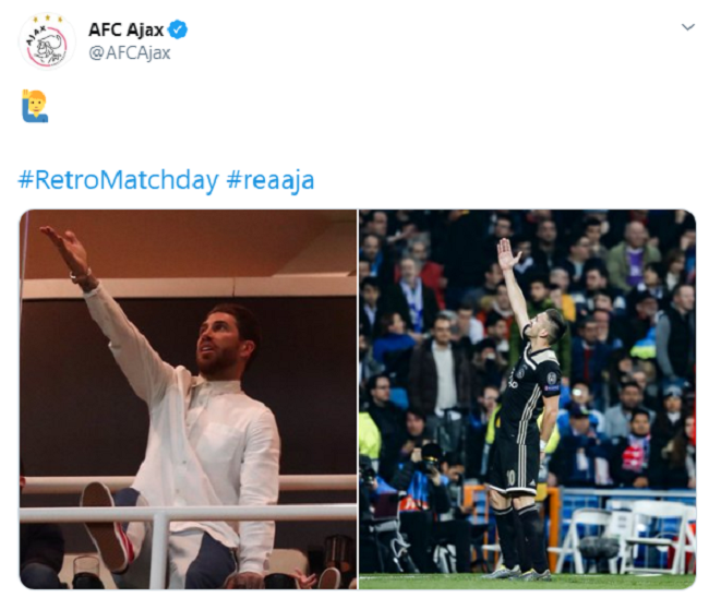 Sergio Ramos strikes back after Ajax tweet with photos of Champions League winnings - Bóng Đá