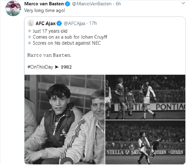 Van Basten ra mắt - Bóng Đá