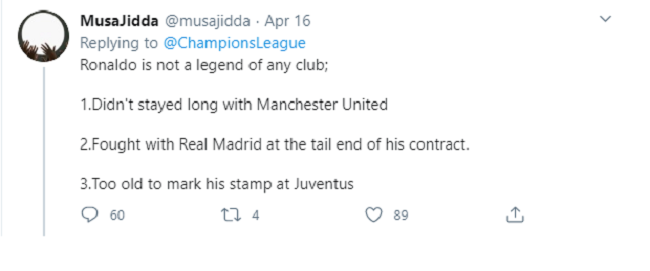 Ronaldo is not a legend of any club - Bóng Đá