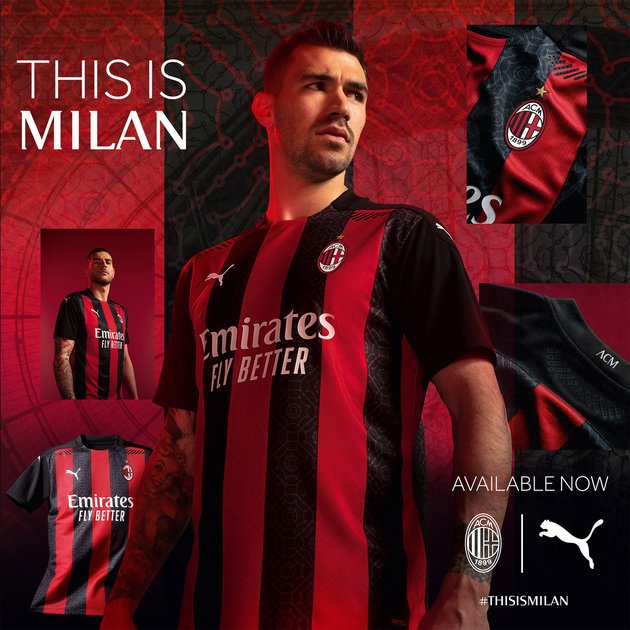 The new Milan home kit - Bóng Đá