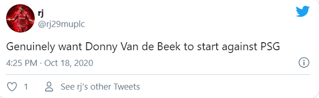 Fans call for Van de Beek to start for United against PSG - Bóng Đá