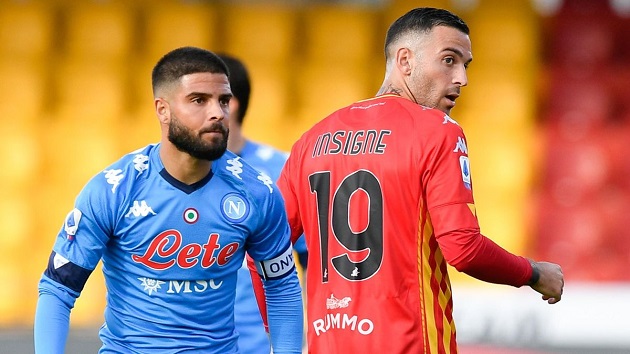 Insigne brothers score against each other as Napoli beat Benevento in Serie A - Bóng Đá