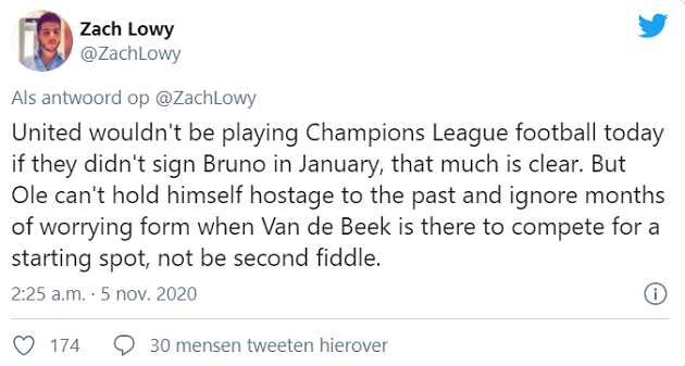 fan Van de Beek replaced with poor Man United: 'He is too good for Solskjaer' - Bóng Đá
