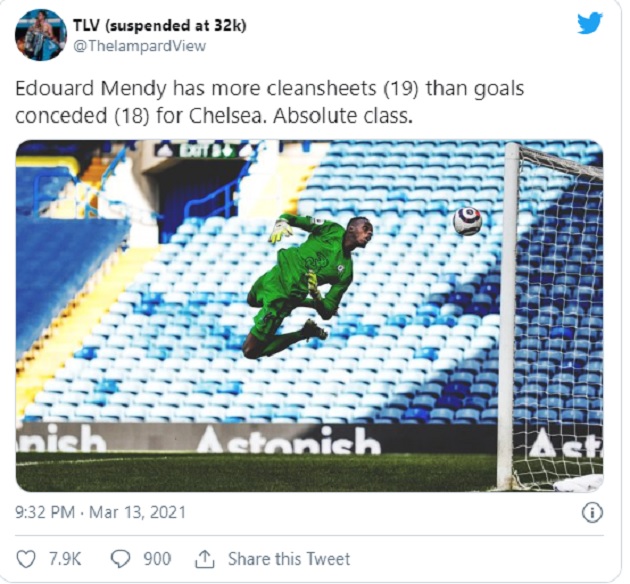 Chelsea fans hail Edouard Mendy’s goalkeeping vs Leeds United - Bóng Đá