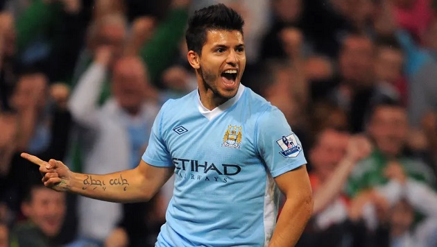 Aguero chơi chói sáng ở trận ra mắt.
