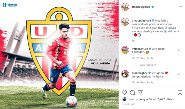 Released Manchester United youngster Arnau Puigmal signs deal with Spanish club - Bóng Đá