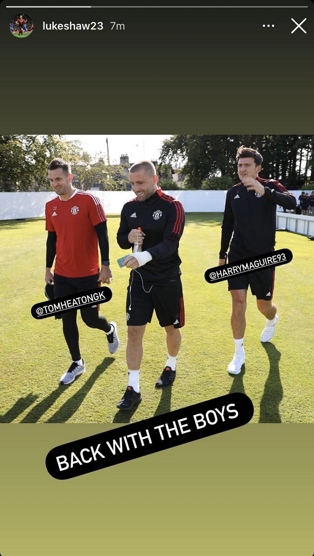 Luke Shaw and Anthony Martial return to Manchester United training - Bóng Đá