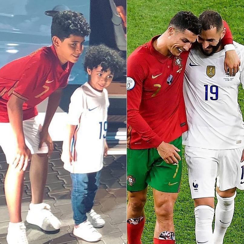 Karim Benzema Shares Photo Of His Son And Ronaldo Jr Together; Football Fans Go Berserk - Bóng Đá