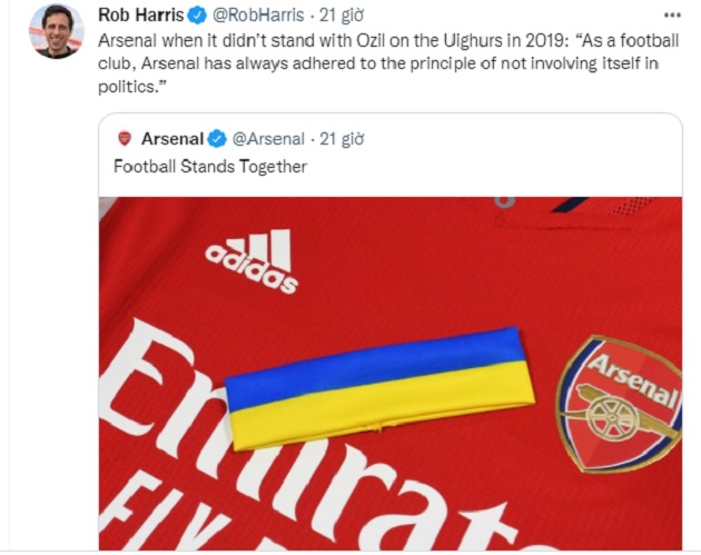 Cách Arsenal đối xử với Ozil và Ukraine - Bóng Đá