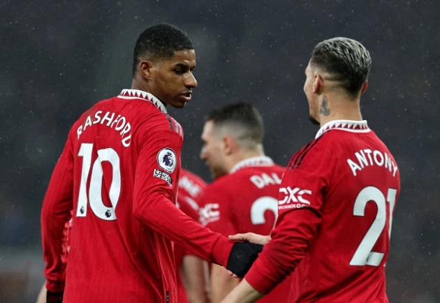 Marcus Rashford praises Antony for ‘clever’ role in Manchester United’s win against Brentford - Bóng Đá