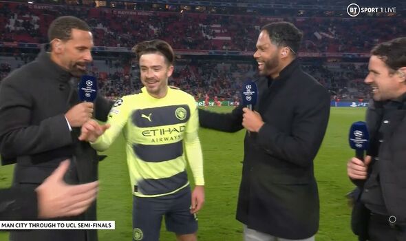 Jack Grealish rejects interview from Rio Ferdinand after Man City book semi-final spot - Bóng Đá