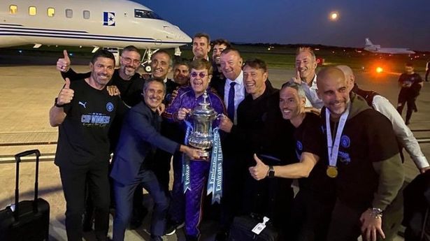 Elton John's unlikely friendship with Man City ace unveiled after FA Cup Final win - Bóng Đá