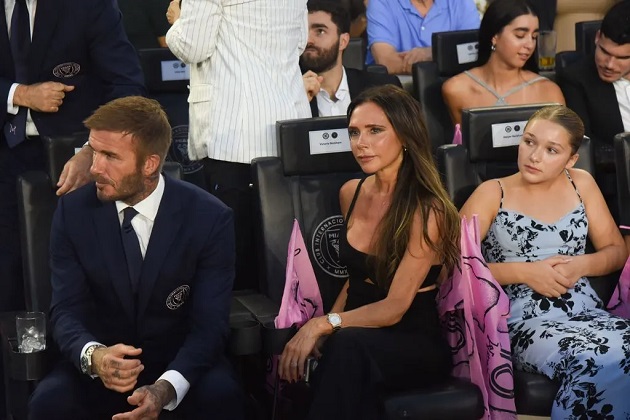 Victoria Beckham's daughter Harper enjoys a 'girls night' with Kim Kardashian at Lionel Messi's Inter Miami star-studded debut match - Bóng Đá