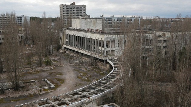 RADIOACTIVE RUINS Inside abandoned football stadium in heart of Chernobyl with forest growing on pitch years after devastating disaster - Bóng Đá