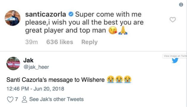 Cazorla chỉ điểm Wilshere bến đỗ mới sau khi rời Arsenal - Bóng Đá