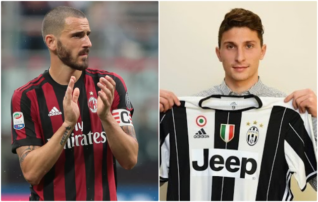 Juventus, Milan đồng ý về nguyên tắc trao đổi Caldara-Bonucci, cho vay Higuain - Bóng Đá