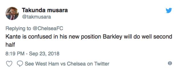 Fan Chelsea chất vấn Sarri về vai trò của Kante - Bóng Đá