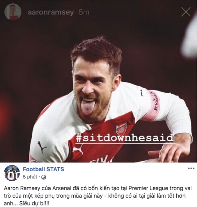 Ramsey đáp trả cực gắt sau câu 