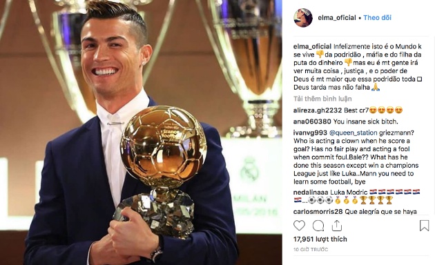 Chị gái Ronaldo đổ lỗi cho... mafia sau khi em trai hụt giải Ballon d'Or - Bóng Đá