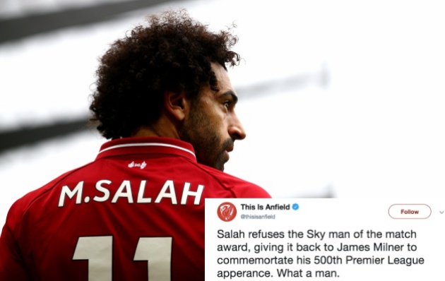 Vì sao Salah từ chối danh hiệu 