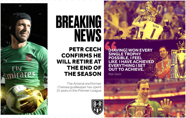  Breaking: Petr Čech xác nhận sẽ nghỉ hưu vào cuối mùa - Bóng Đá