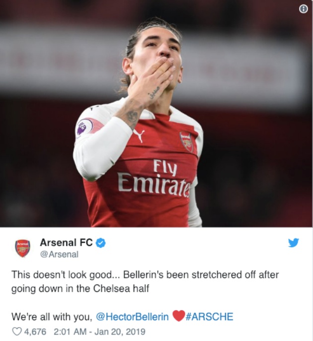 NÓNG: Arsenal thiệt quân nghiêm trọng sau trận thắng Chelsea - Bóng Đá