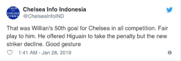 Fan Chelsea phát sốt vì 1 điều giữa Willian và Higuain trận Sheffield - Bóng Đá