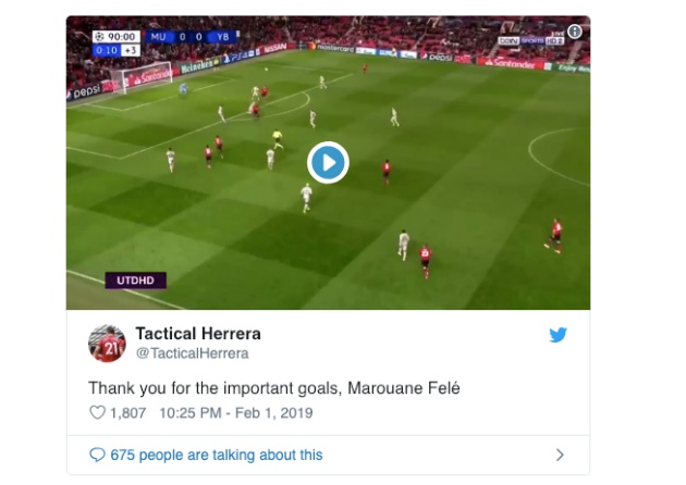 Fan Man Utd tri ân Fellaini bằng 1 video và gọi bằng cái tên 