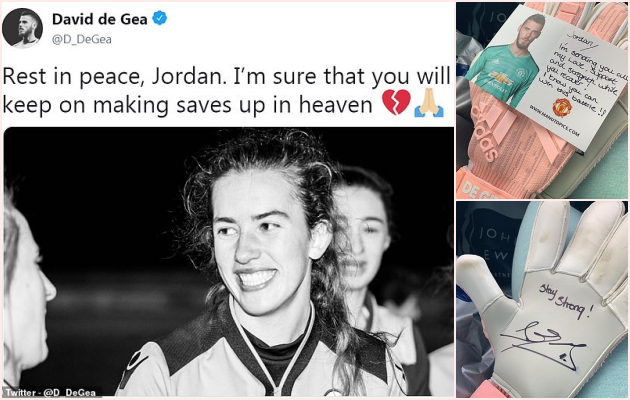 De Gea vinh danh thủ môn tuổi teen qua đời vì ung thư - Bóng Đá