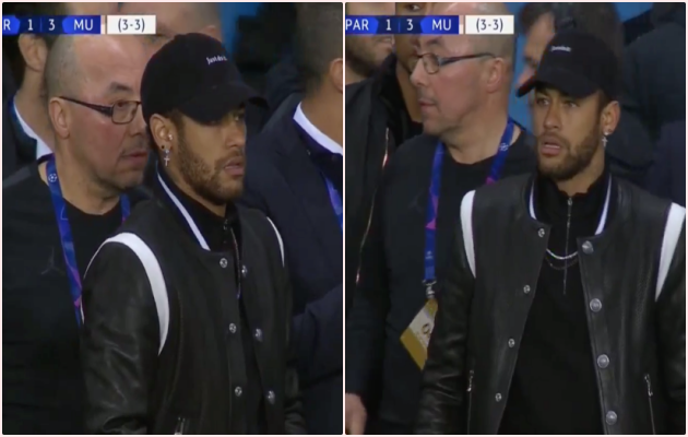 Neymar thất thần ngoài đường biên, bất lực nhìn Man Utd hạ sát PSG - Bóng Đá