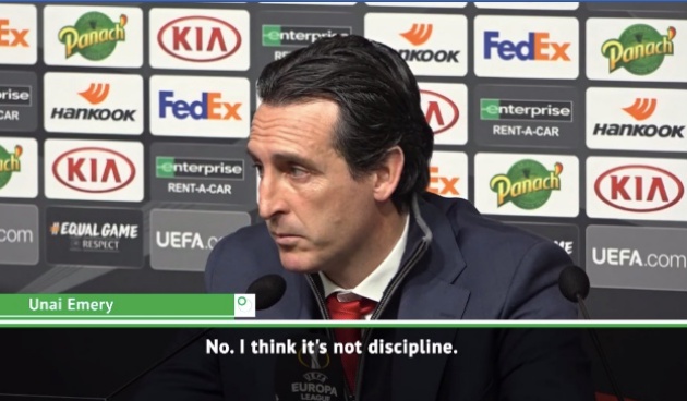 Arsenal nhận 3 thẻ đỏ trong 23 ngày, Emery nói gì? - Bóng Đá