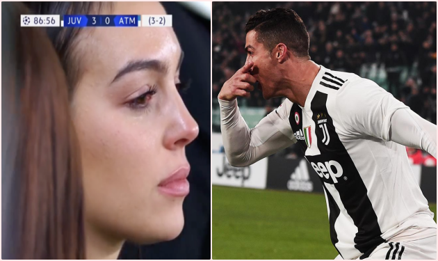 Ronaldo ghi hattrick, và đây là cảm xúc của hôn thê Georgina Rodriguez - Bóng Đá