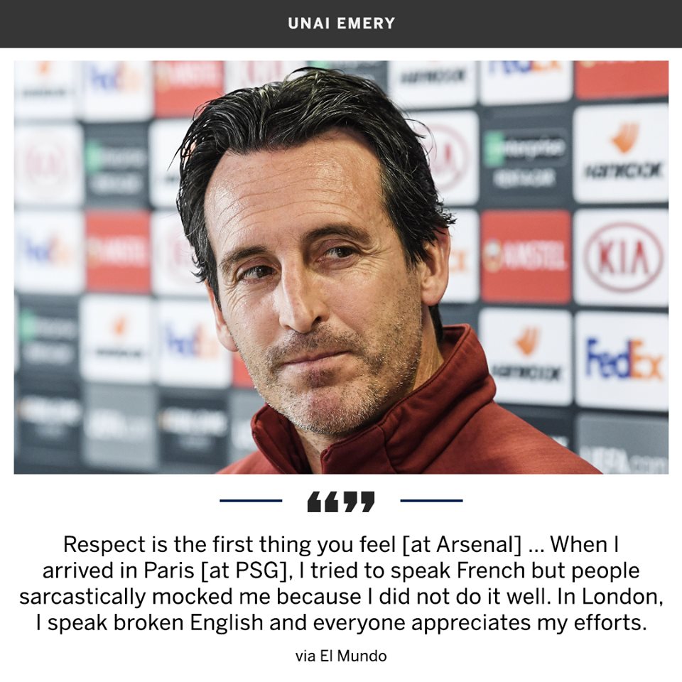 Emery: Ở Arsenal tôi có sự tôn trọng, ở đó thì không - Bóng Đá