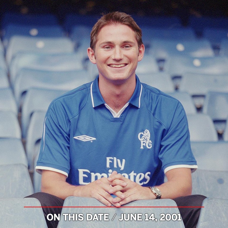 On this day in 2001, Chelsea Football Club signed Frank Lampard from West Ham - Bóng Đá