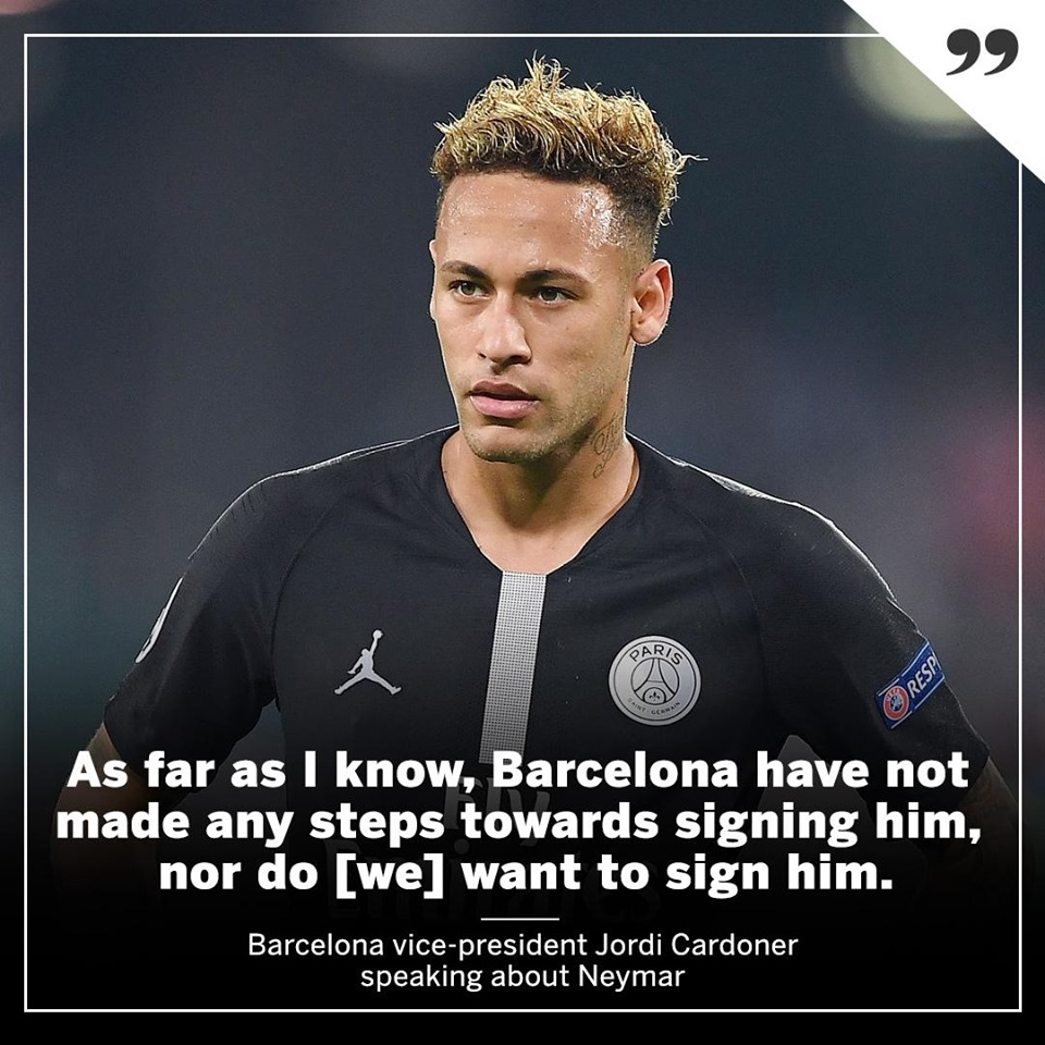 FC Barcelona's vice president sets the record straight over Neymar Jr. - Bóng Đá